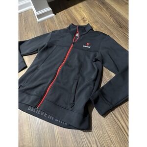 Bontrager Track Jacket Mens Large Black Trek Cycling Sports Full Zip